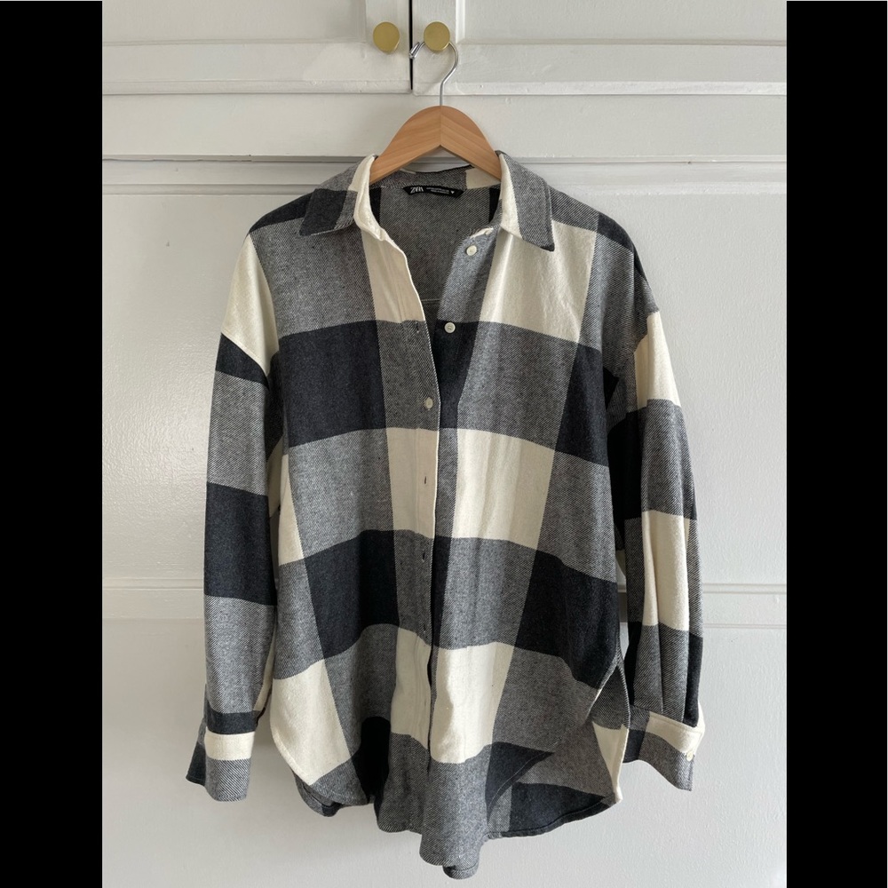 Zara Oversized Flannel Shirt